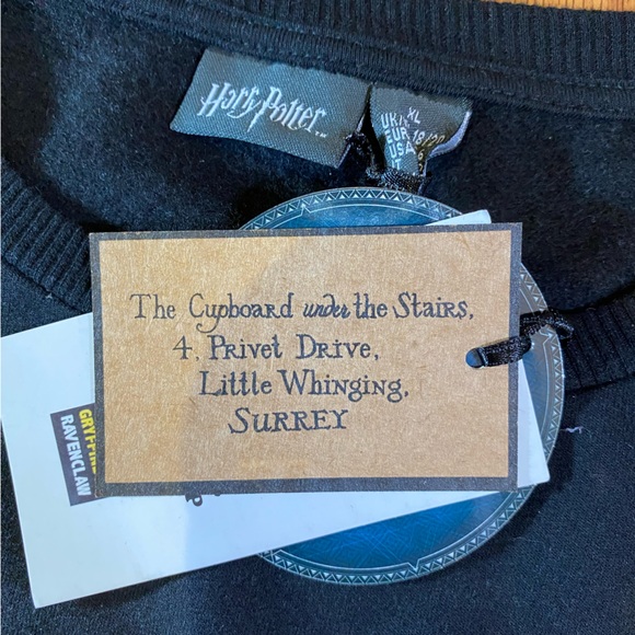 NWT Harry Potter Disney Sequin Magic Crew Neck Black Sweater Size XL - Picture 10 of 15